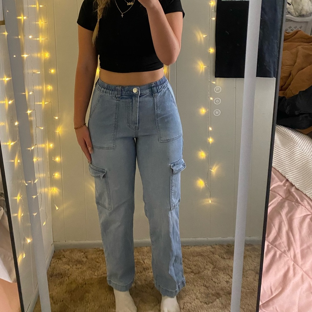 straight leg cargo pants
